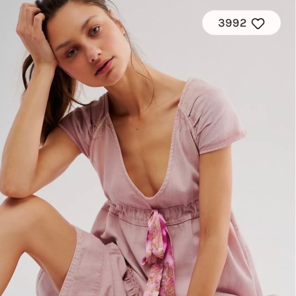 Free People Pale Mauve Roucha Maxi Dress XS